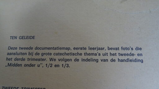 Documentatiemap Midden onder U 1973
