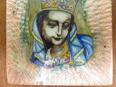 Prachtig Maria icoon op koper