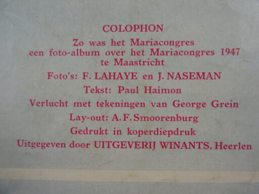 Zo was het Mariacongres Maastricht augustus 1947