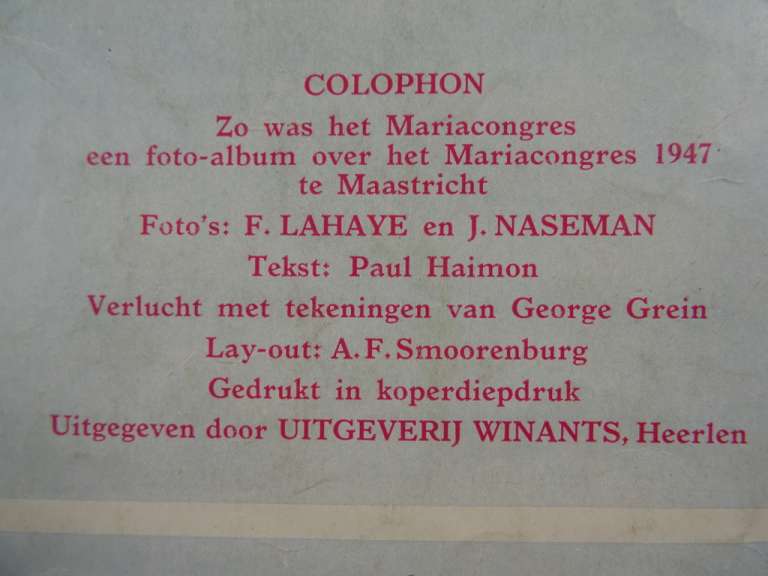 Zo was het Mariacongres Maastricht augustus 1947