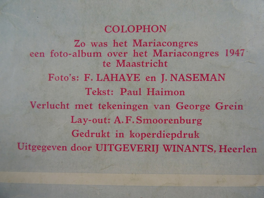 Zo was het Mariacongres Maastricht augustus 1947