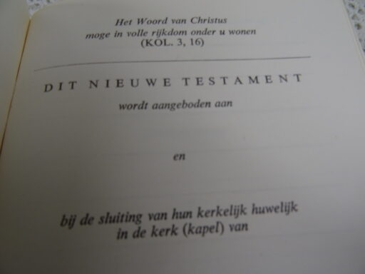 Het Nieuwe Testament KBS 1971 in fraaie opberghoes