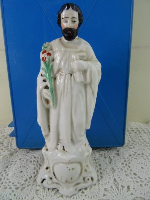 Antiek porseleinen beeld Heilige Jozef