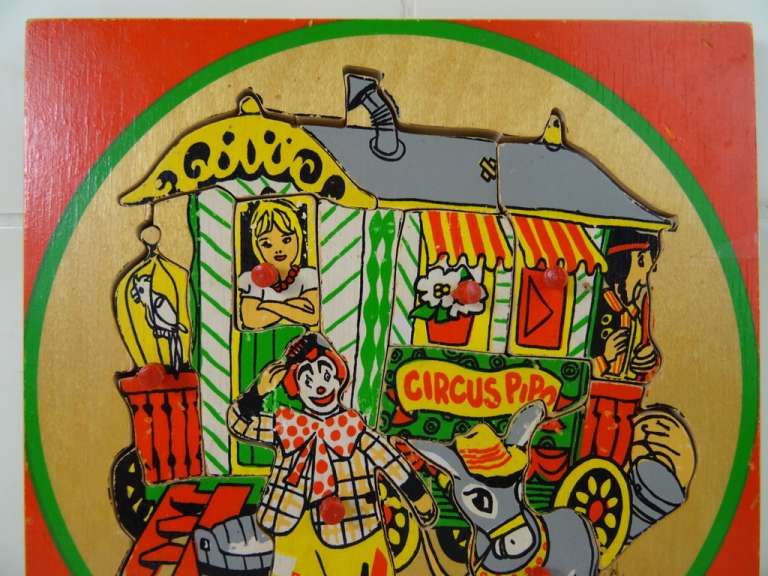 Vintage puzzel Circus Pipo Simplex Toys