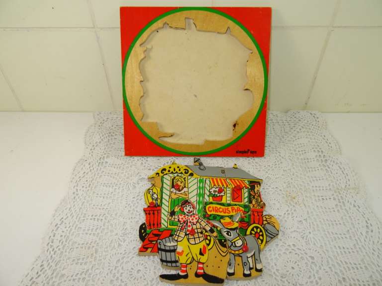 Vintage puzzel Circus Pipo Simplex Toys