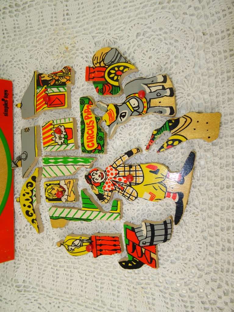 Vintage puzzel Circus Pipo Simplex Toys