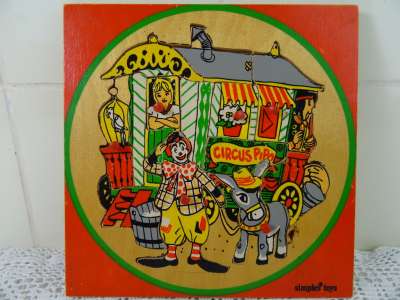 Vintage puzzel Circus Pipo Simplex Toys