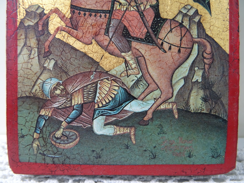 Imponerend icoon Sint Dionysius - Afbeelding 3