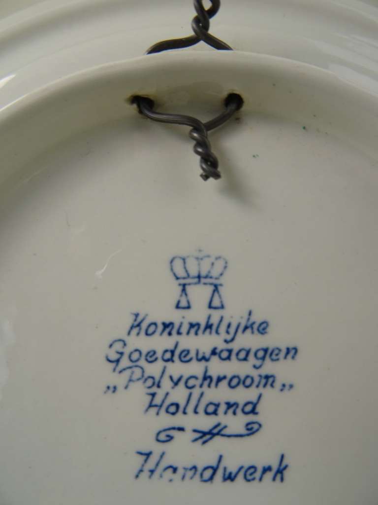 Wandbord Koninklijke Goedewaagen Polychroom Holland
