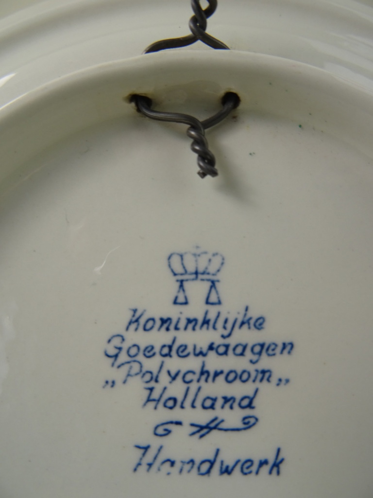 Wandbord Koninklijke Goedewaagen Polychroom Holland - Afbeelding 9