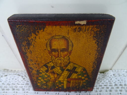 Houten icoon Saint Nicholas