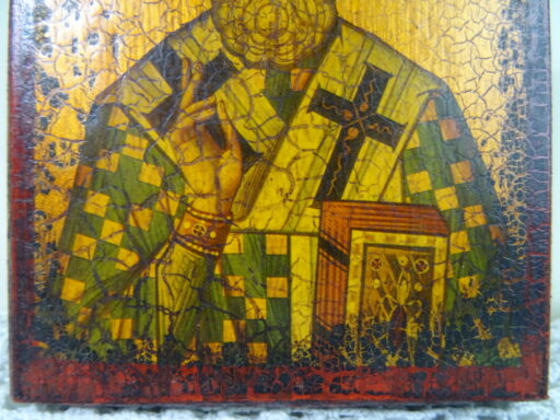 Houten icoon Saint Nicholas