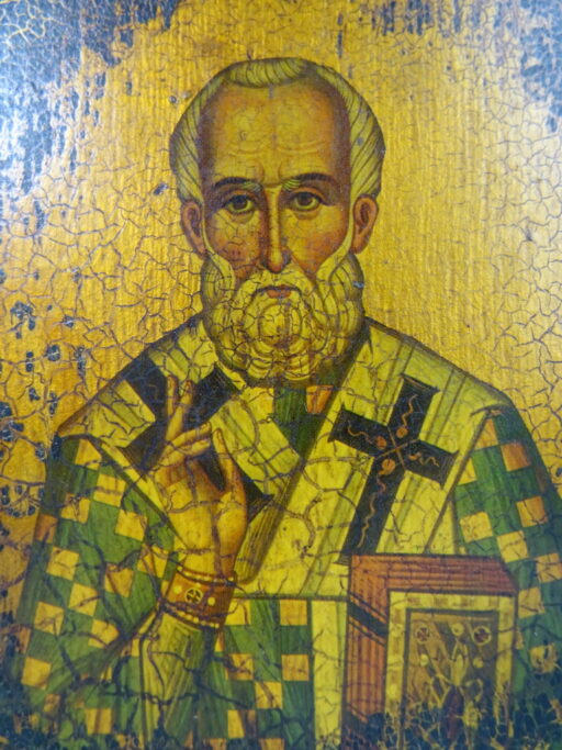 Houten icoon Saint Nicholas