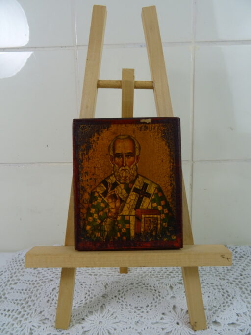 Houten icoon Saint Nicholas
