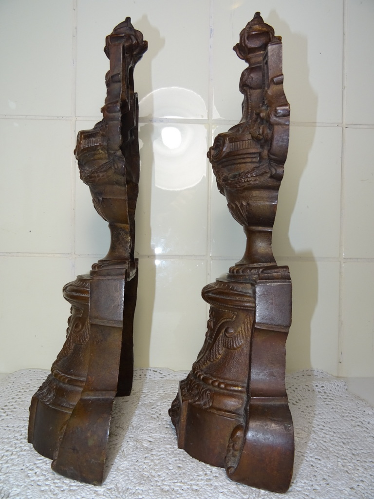 Twee fraaie sierornamenten Neo Barok 1840 - 1880 - Afbeelding 7