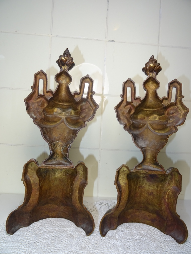 Twee fraaie sierornamenten Neo Barok 1840 - 1880 - Afbeelding 10