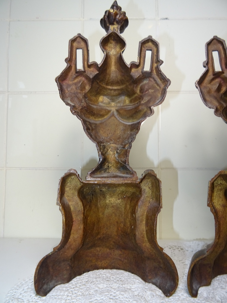 Twee fraaie sierornamenten Neo Barok 1840 - 1880 - Afbeelding 11