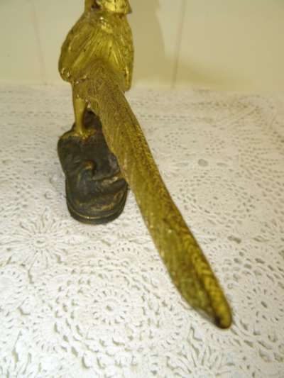 Fraai antiek bronzen beeld fazant