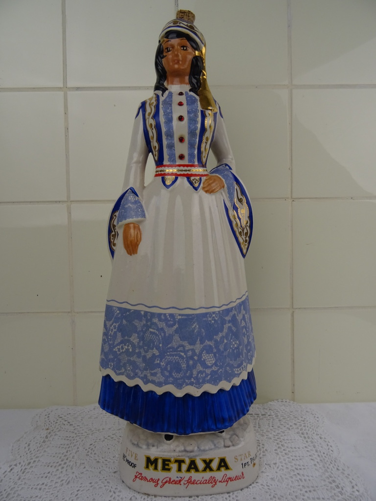 Groot vintage porseleinen Metaxa vat - Afbeelding 2