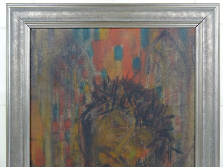 Schilderij Jezus Christus met doornenkroon