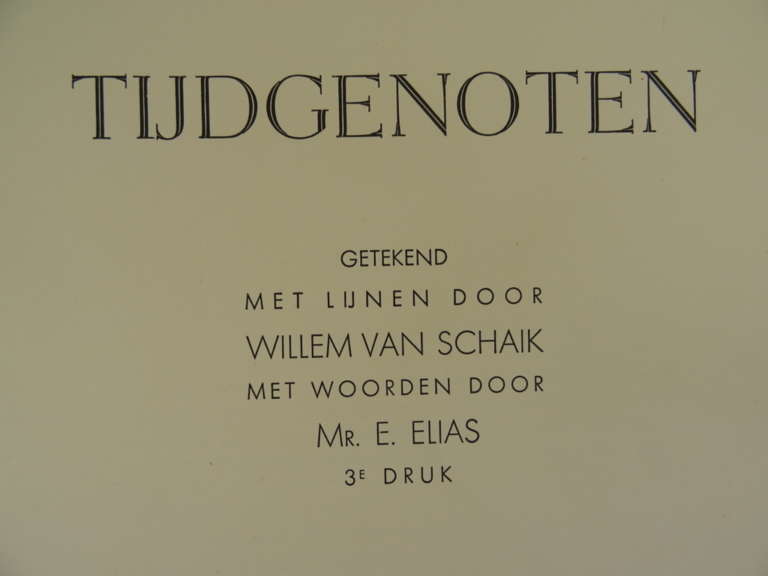 Tijdgenoten Mr. E. Elias 1937