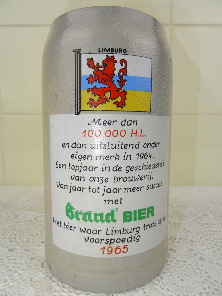 Dalset Verhuizer koper Oude Brand Bier pul 1965 1 liter - Curiosa en Kunst.nl