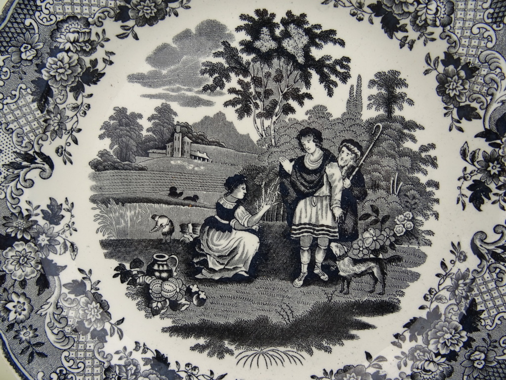 Antieke borden Petrus Regout Ruth & Boaz - Afbeelding 7