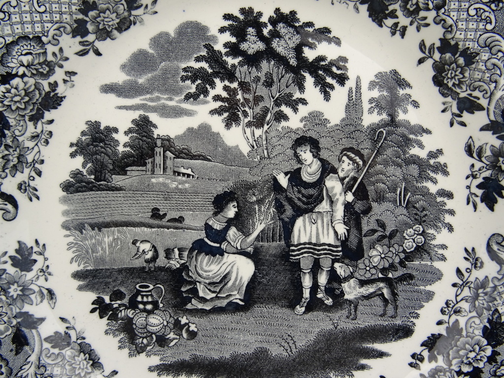 Antieke borden Petrus Regout Ruth & Boaz - Afbeelding 11
