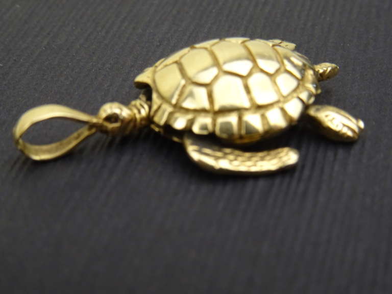 Verguld gouden hanger schildpad