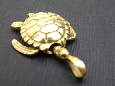Verguld gouden hanger schildpad