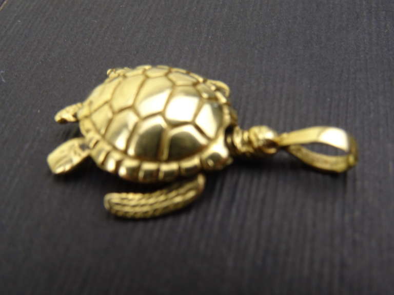 Verguld gouden hanger schildpad