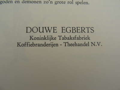 Antieke serie plaatjesboeken Douwe Egberts