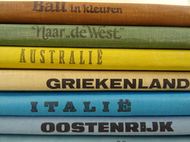 Antieke serie plaatjesboeken Douwe Egberts