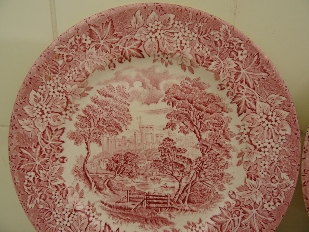 Drie antieke borden Ironstone England - Afbeelding 3
