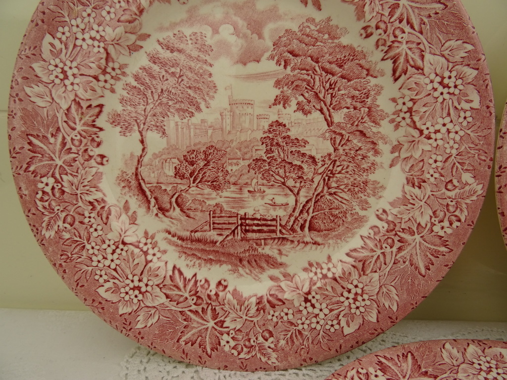 Drie antieke borden Ironstone England - Afbeelding 4