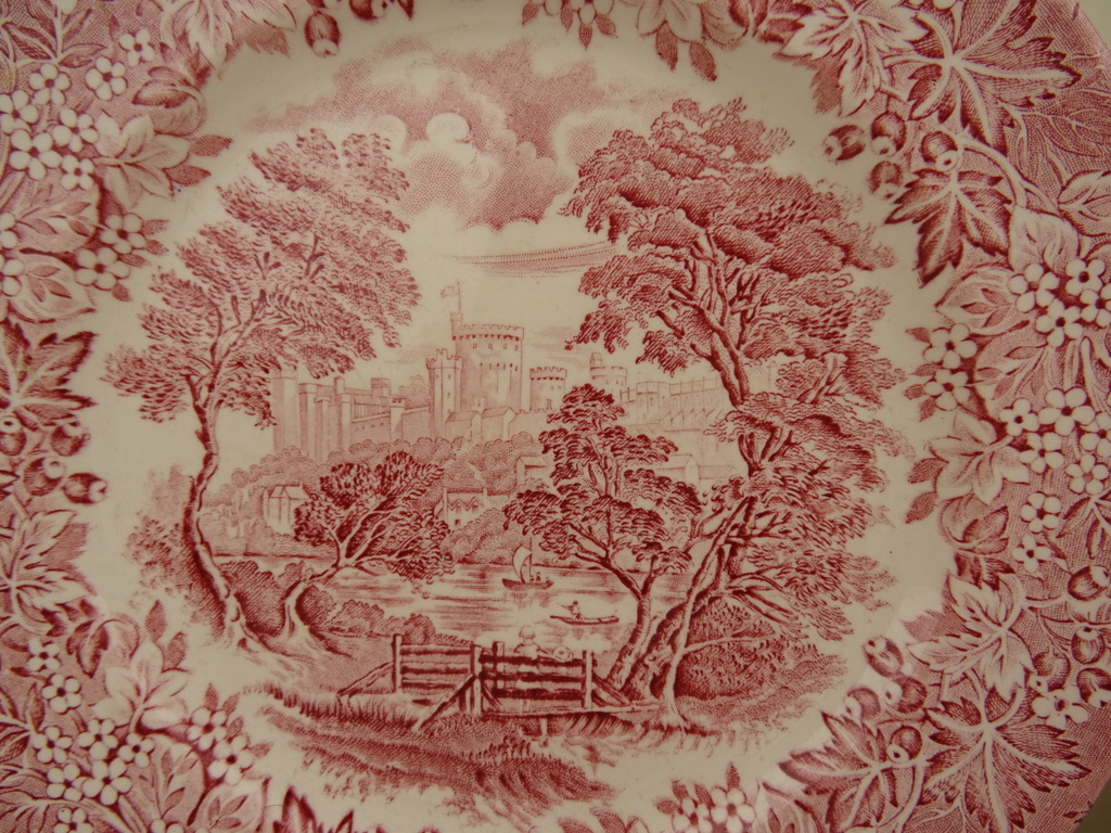 Drie antieke borden Ironstone England - Afbeelding 5