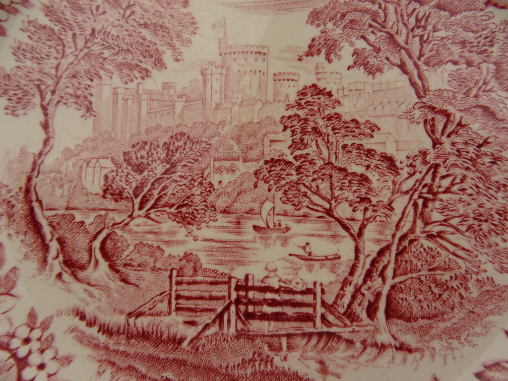 Drie antieke borden Ironstone England - Afbeelding 6