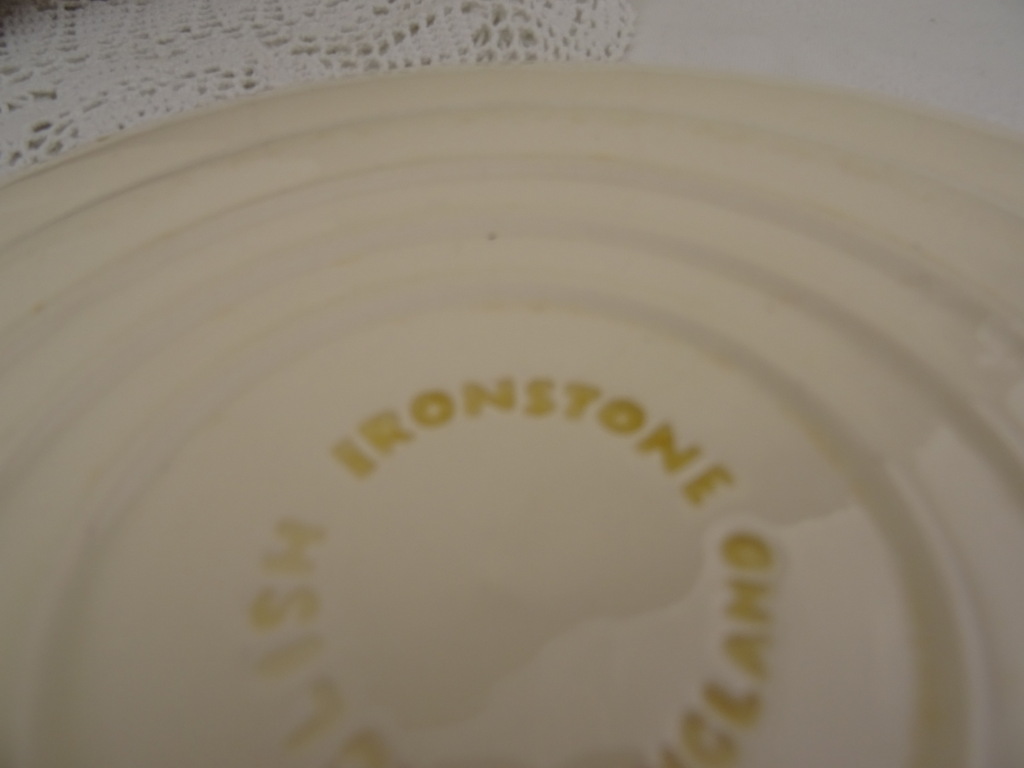 Drie antieke borden Ironstone England - Afbeelding 9