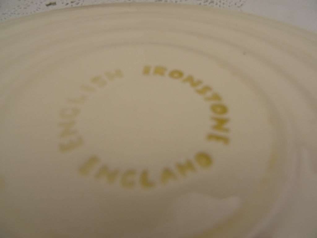 Drie antieke borden Ironstone England - Afbeelding 10