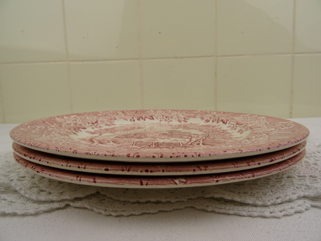 Drie antieke borden Ironstone England - Afbeelding 11