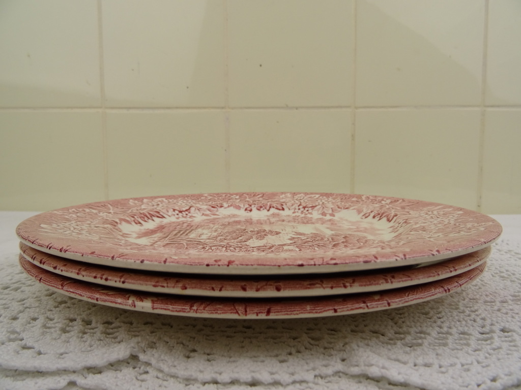 Drie antieke borden Ironstone England - Afbeelding 12