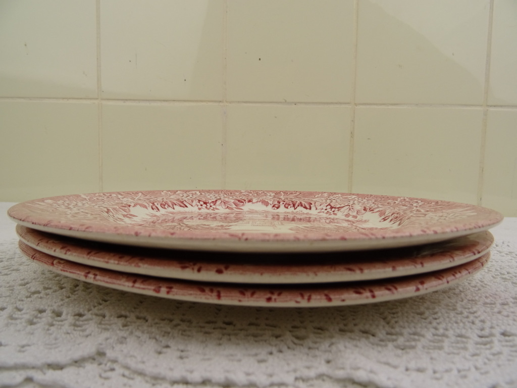 Drie antieke borden Ironstone England - Afbeelding 13
