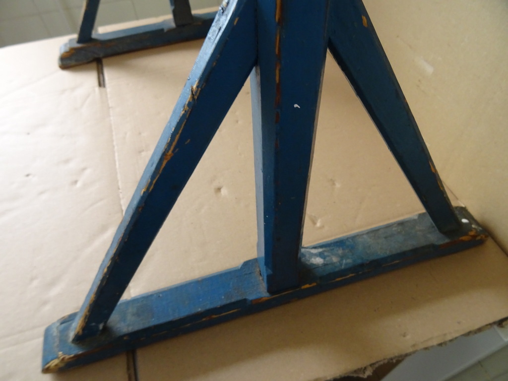 Antiek houten telraam uit school 151cm - Afbeelding 13