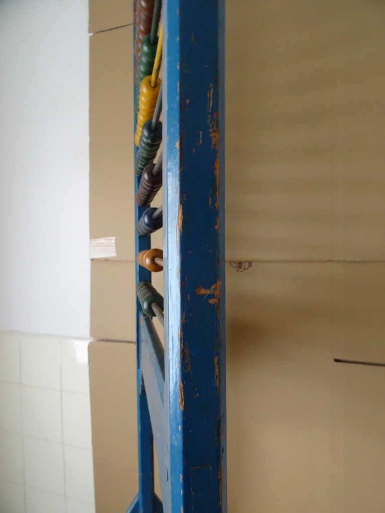 Antiek houten telraam uit school 151cm - Afbeelding 30
