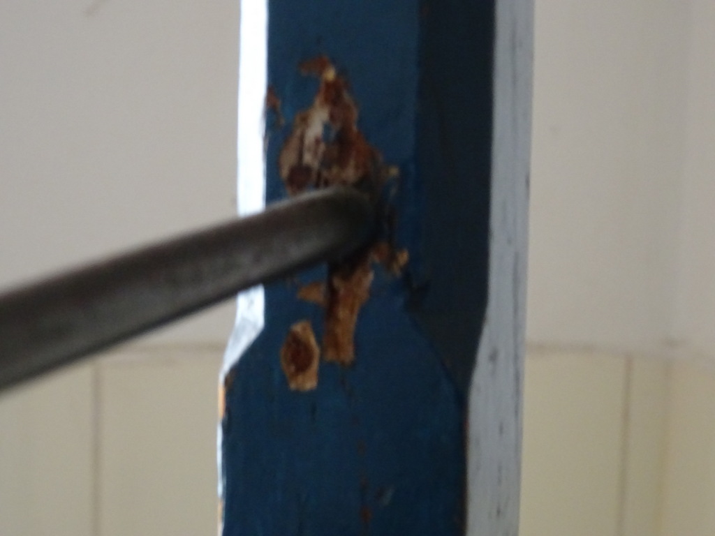 Antiek houten telraam uit school 151cm - Afbeelding 38