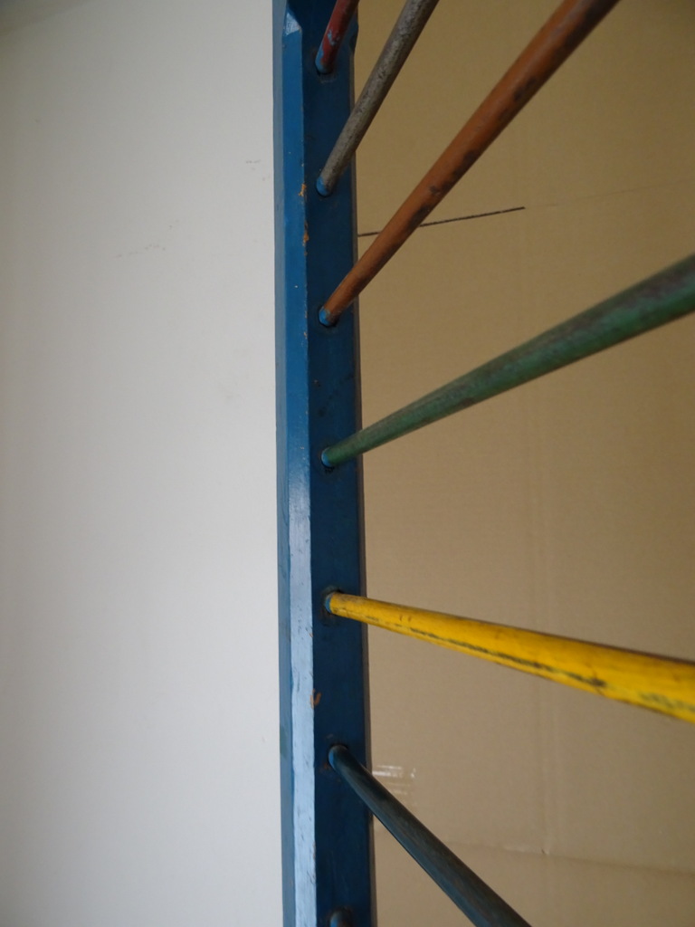Antiek houten telraam uit school 151cm - Afbeelding 41