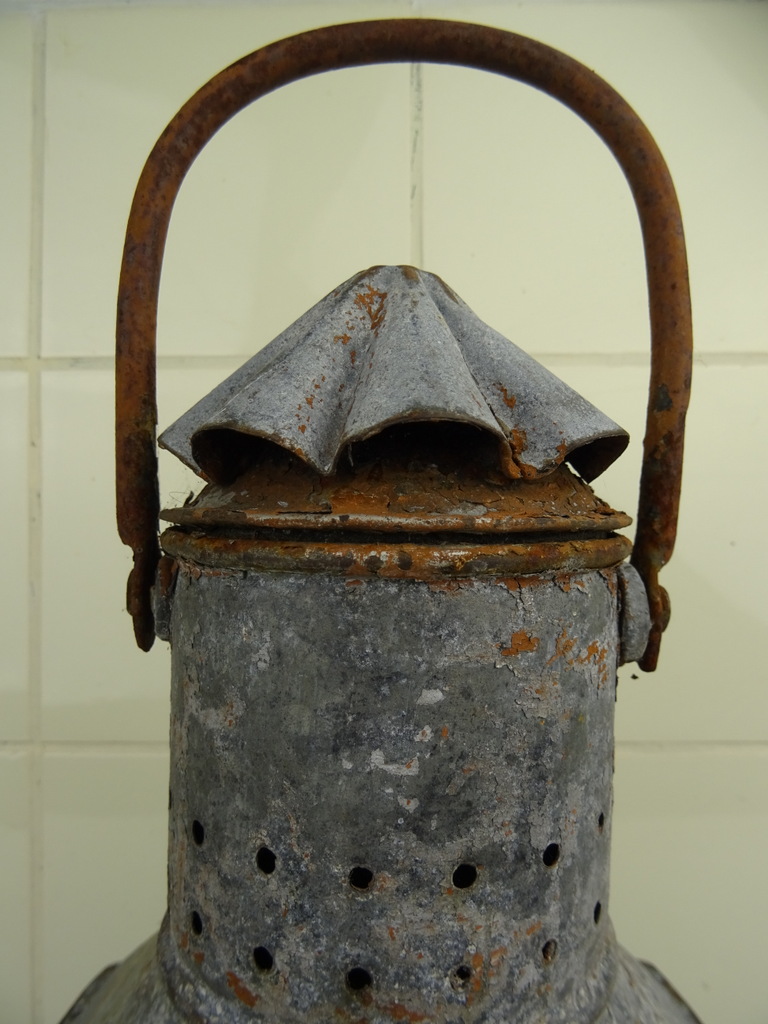 Enorme antieke scheepslamp - Afbeelding 5