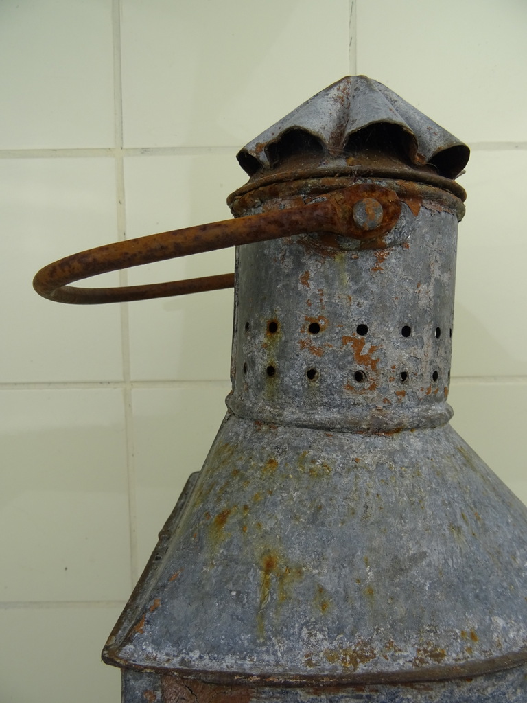 Enorme antieke scheepslamp - Afbeelding 10