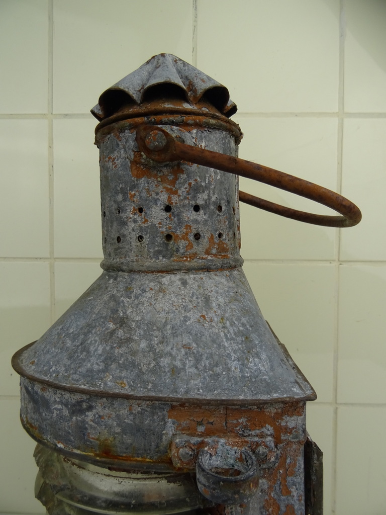 Enorme antieke scheepslamp - Afbeelding 14