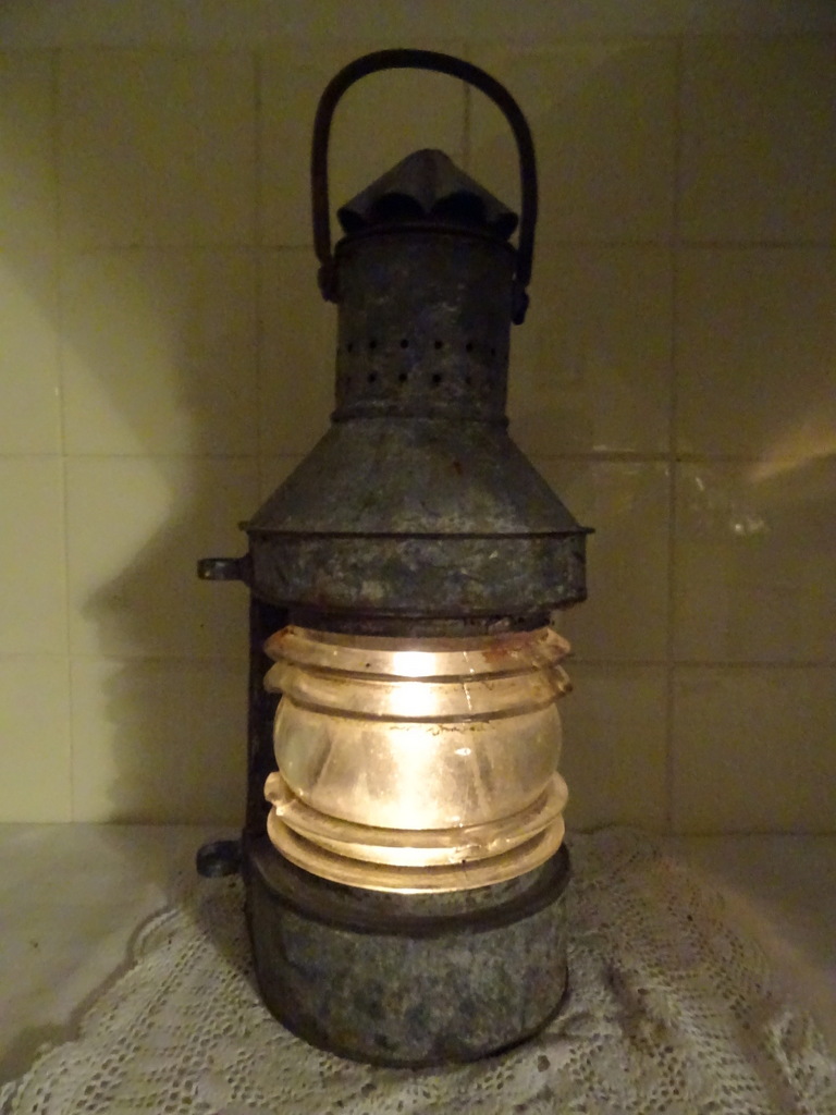 Enorme antieke scheepslamp - Afbeelding 2